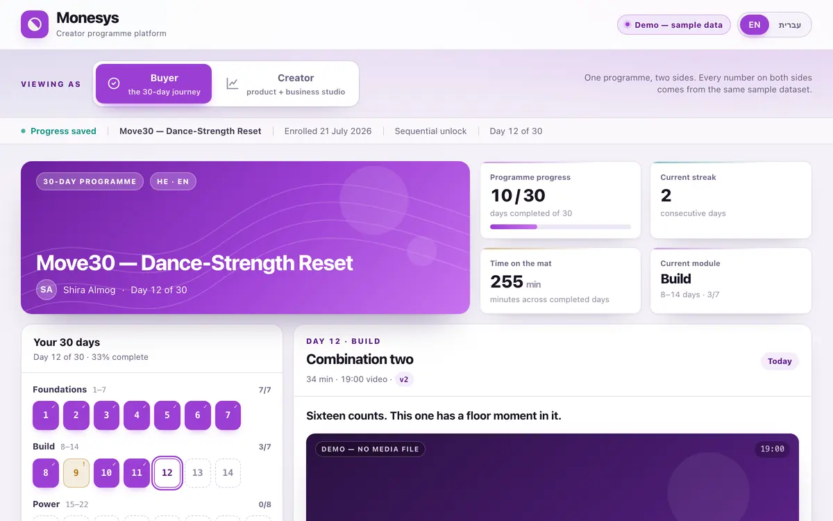 Monesys — product screenshot